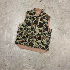 Vintage 90s Earth Tone  Himalayan Duck Camo Vest